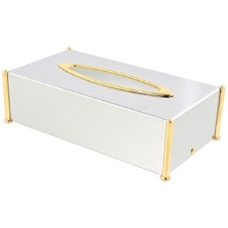 Tissue Box Cover Rectangle Brass Tissue Box Cover Windisch 87106-CRO